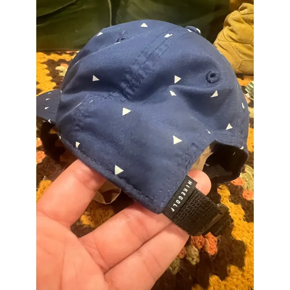Nike Golf AeroBill Classic 99 Blue Print Rope Hat Adjustable Cap One Size